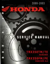 2000–2003 Honda TRX350 Rancher Service & Repair Manual (P/N 61HN400) – preview page 1