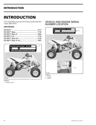 2004 BRP DS650 ATV service manual Preview image 3