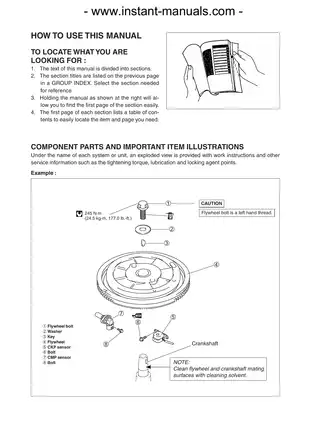 2002-2008 Suzuki  DF90, DF100, DF115, DF140 outboard motor repair manual Preview image 2