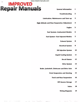 1990-1995 Bombardier Ski-Doo Formula snowmobile manual Preview image 1