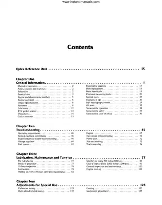 Ski-Doo 1990-1995 Snowmobile Repair Manual Preview image 2