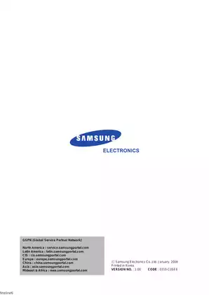 Samsung CLP-31x Series Color Laser Printer Service Manual and Repair Guide Preview image 2