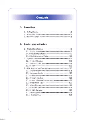 Samsung CLP-310, CLP-315, CLP-310N, CLP-310W,  CLP-315W color laser printer service manual Preview image 3