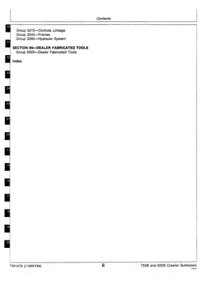 John Deere 750B and 850B Crawler Bulldozer Technical and Repair Manual Preview image 4
