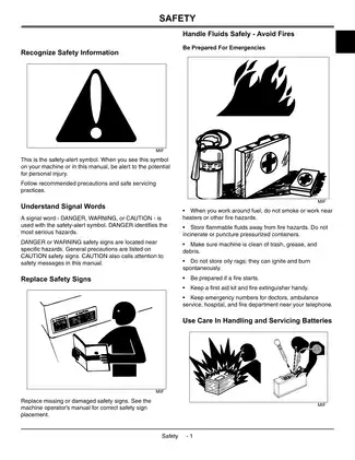 John Deere Gator Light Duty Utility Vehicles CS and CX technical manual Preview image 5