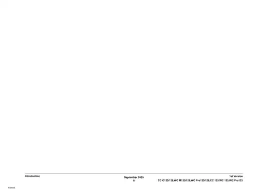 Xerox Service Manual for Copier/Printer Models CC C123/128, WC M123/128, Pro123/128, CC 133, WC 133, and Pro133 Preview image 5