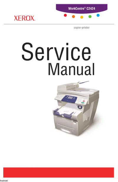 Xerox WorkCentre C2424 Copier-Printer 2005 Service Manual (P/N 604E13990)