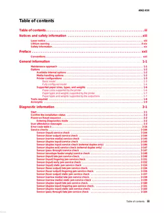 Lexmark T650 Series Printer Service Manual (2009 Edition) Preview image 3