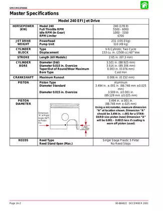 2002-2005 Mercury Marine 240 EFI Jet Drive engine technical shop manual Preview image 2