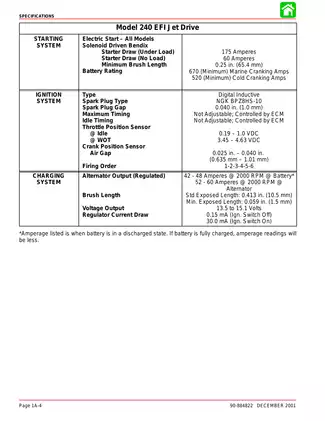 2002-2005 Mercury Marine 240 EFI Jet Drive engine technical shop manual Preview image 4