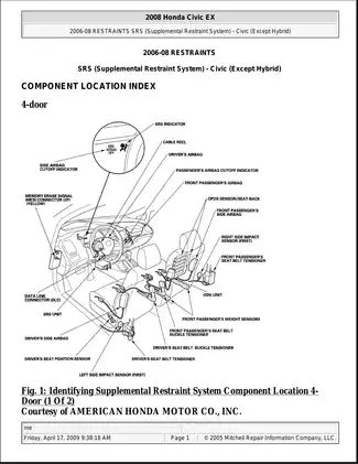 2006-2009 Honda Civic repair manual Preview image 1