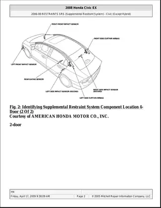 2006-2009 Honda Civic repair manual Preview image 2