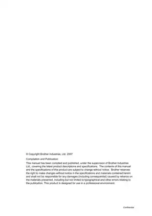Brother Color Laser Printer Service Manual for HL-4040CN/4050CDN/4070CDW Preview image 2