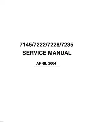 Konica Minolta 7145, 7222, 7228, 7235 service manual Preview image 3