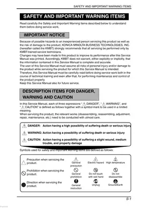 KONICA MINOLTA bizhub C250 Service Manual - Comprehensive Guide for Technicians Preview image 4