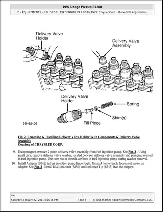 1989-1998 Dodge Van B150, B250, B350 repair manual Preview image 5