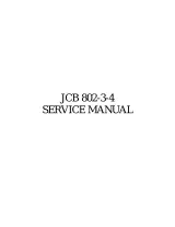 1994–2005 JCB 802.7, 803, 804 Plus & Super Mini Excavator Service Manual (P/N 9803/3145) – preview page 1
