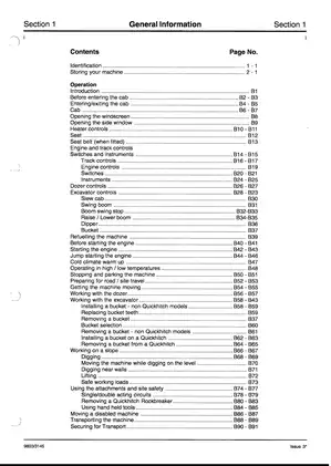 JCB 802-3-4 Excavator Service Manual Preview image 2