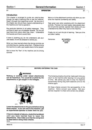 JCB 802-3-4 Excavator Service Manual Preview image 5