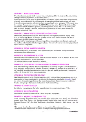 Brother Multifunction Printer Service Manual (MFC-8460N/8860DN/8870DW) Preview image 4