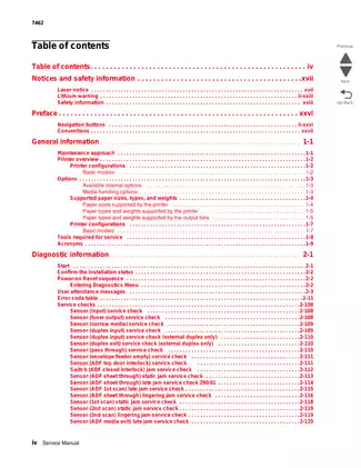 Lexmark X651de, X652de, X654de, X656de, X658de Service Manual Preview image 4