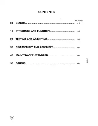 Komatsu D20/D21 Series Bulldozer Service Manual and Parts Guide Preview image 2