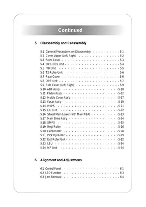 Samsung CLX-3160 Digital Color Laser MFP Service Manual & Guide Preview image 3