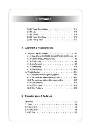 Samsung CLX-6200ND, 6200FX, 6210FX, 6240FX service manual Preview image 4