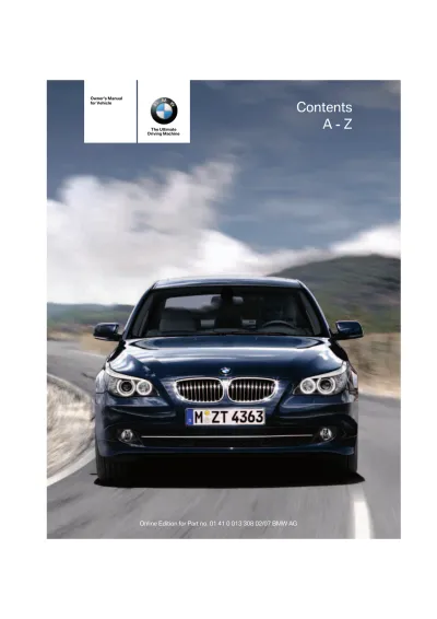 Preview: 2004–2010 BMW 525, 528, 530, 535, 545, 550 Service Manual (P/N 01 41 0 013 308)