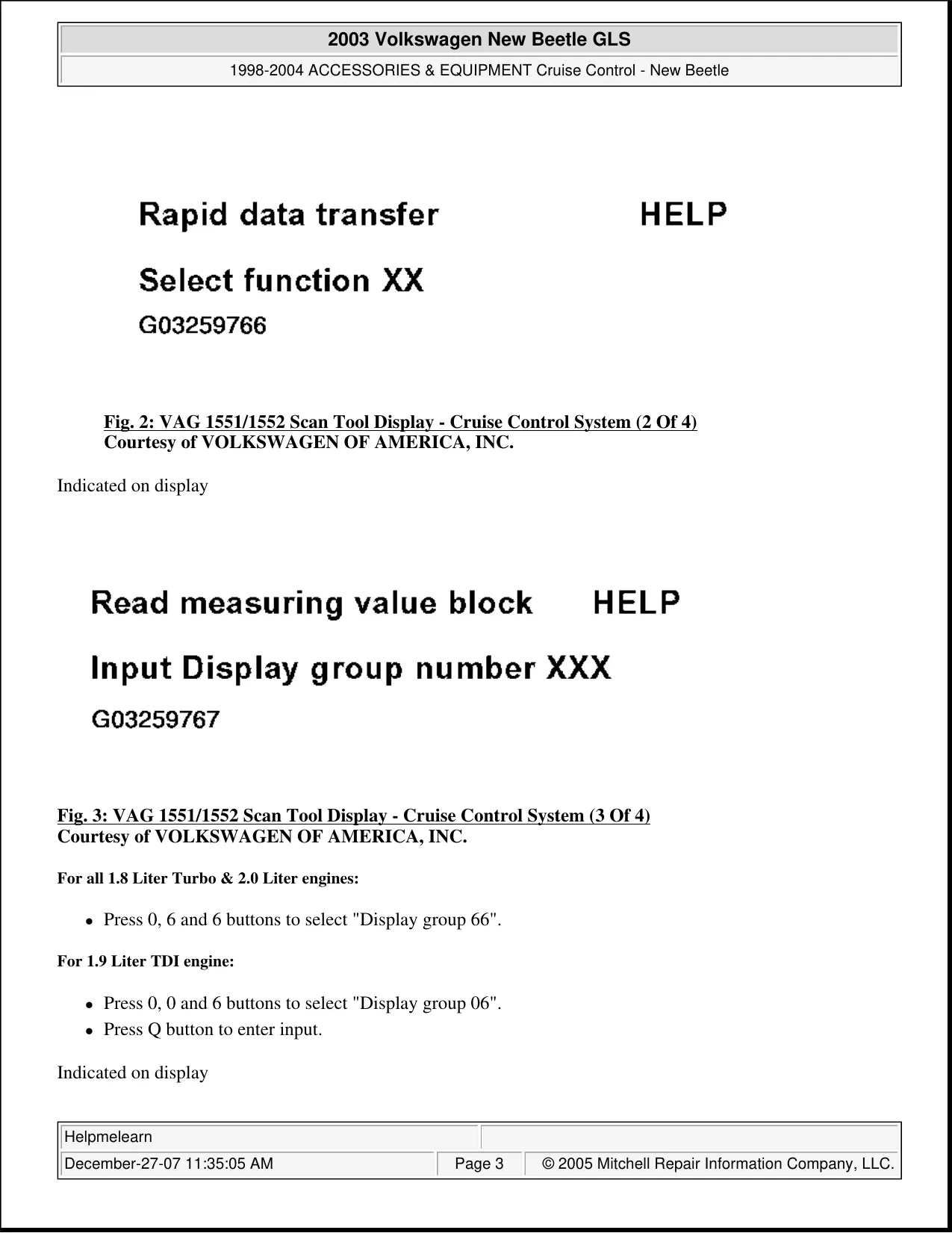 1998-2008 Volkswagen New Beetle repair manual Preview image 3