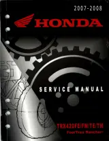 2007–2008 Honda TRX420 Rancher Service Manual (P/N 61HP401) – preview page 1