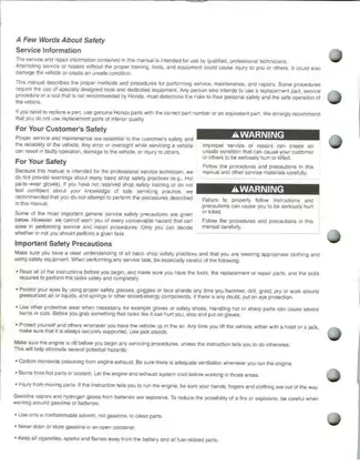 Honda TRX420 Rancher Service Manual (2007-2008) - Essential Repair and Maintenance Guide Preview image 2