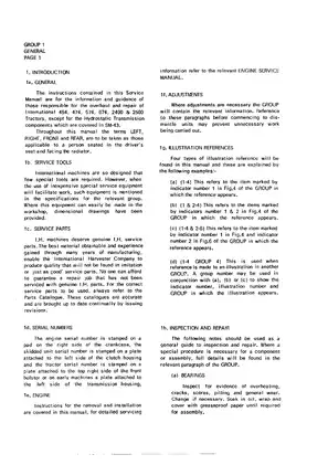 1970-1978 International Harvester™ 454, 474, 475, 574, 674, 2400, 2500 tractor service manual Preview image 3