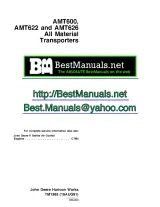 1987–1991 John Deere AMT600, AMT622, AMT626 All Material Transporter Service Manual (P/N TM1363) – preview page 1