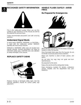 John Deere GX70, GX75, GX85, SX85, GX95, SRX75, SRX95 riding lawn mower service technical manual Preview image 3