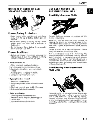 John Deere GX70, GX75, GX85, SX85, GX95, SRX75, SRX95 riding lawn mower service technical manual Preview image 4