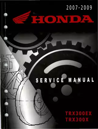 Comprehensive Honda TRX300EX & TRX300X Service Manual (1993-2007)