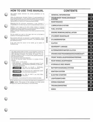 2007-2009 Honda Sportrax TRX300EX, TRX300X service manual Preview image 3