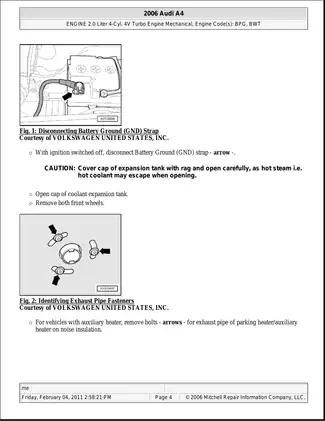 2002-2008 Audi A4 factory service manual Preview image 4