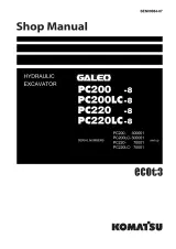 Komatsu PC200-8, PC200LC-8, PC220-8, PC220LC-8 Excavator Service Manual (P/N SEN00084-07) – preview page 1