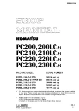 Komatsu PC200-6, PC210-6, PC220-6, PC230-6 Excavator Service Manual (P/N SEBM010106) – preview page 1