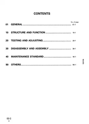 Komatsu PC200-6, PC200LC-6, PC210-6, PC210LC-6, PC220-6, PC220LC-6, PC230-6, PC230LC-6 hydraulic excavator shop manual Preview image 2