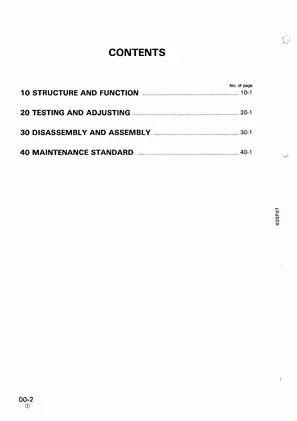 Komatsu PC10-7, PC15-3, and PC20-7 Service Manual Preview image 2