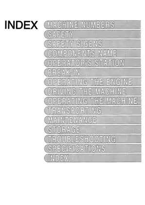 Hitachi Zaxis 16, Zaxis 18, Zaxis 25 excavator operator's manual Preview image 3