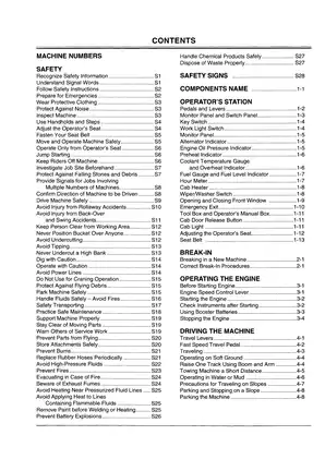 Hitachi Zaxis 16, Zaxis 18, Zaxis 25 excavator operator's manual Preview image 5