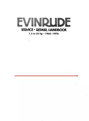 1965-1978 Johnson Evinrude 1.5 hp-35 hp outboard motor service repair manual