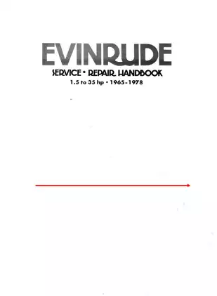 1965-1978 Johnson Evinrude 1.5 hp-35 hp outboard motor service repair manual Preview image 1