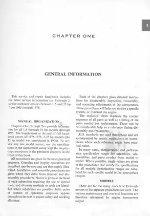 1965-1978 Johnson Evinrude 1.5 hp-35 hp outboard motor service repair manual Preview image 4