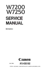 2002 Canon W7200/W7250 Service Manual (P/N AY3-4302-S02) – preview page 1