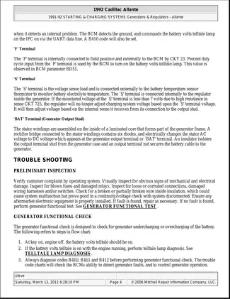 1990-1992 Cadillac Allante shop manual Preview image 4